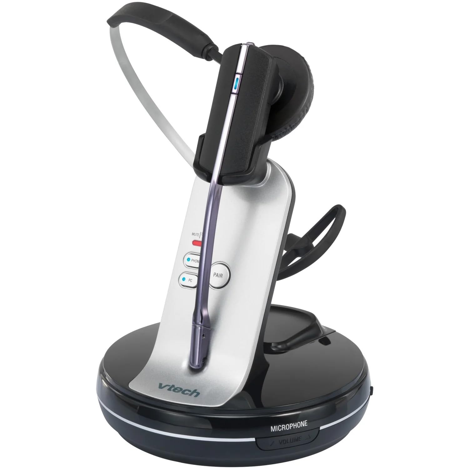VTech VH6210 DECT 6.0 Wireless Headset - Convertible Office Headphone for Business Desk Phones & Softphones | Hands-Free Calling for Remote Work, Call Centers & Home Office