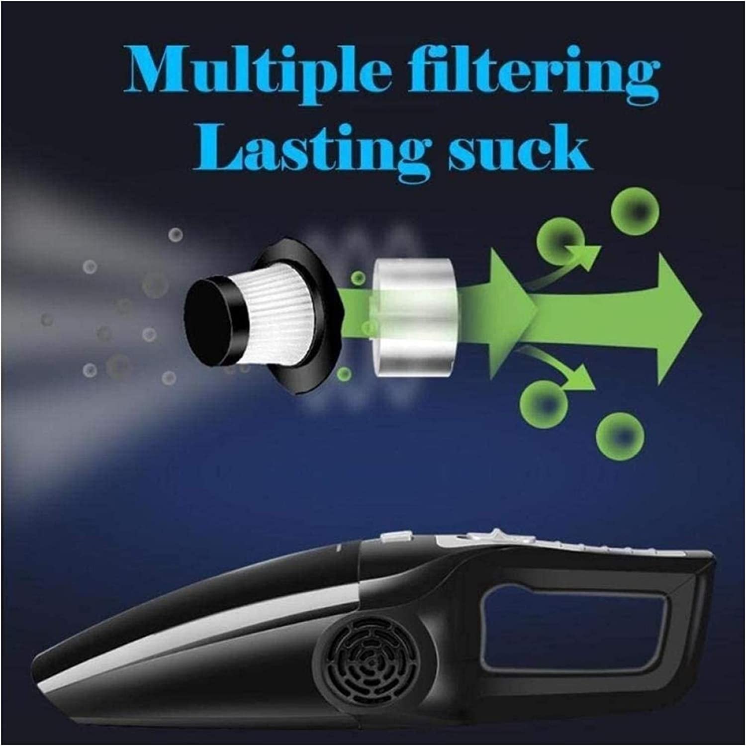 Cordless Handheld Vacuum Cleaner - Rechargeable Li-ion Battery, Quick Charge, Strong Suction for Pet Hair, Home & Car Cleaning | Portable Mini Vacuum for Quick Cleanups, Upholstery, and Small Spaces