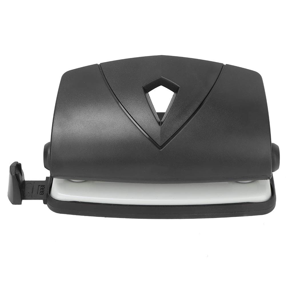 CHICIRIS 2 Hole Punch for Paper - Heavy Duty Metal Hole Puncher with Non-Slip Base, Adjustable Guide - Perfect for School, Office, Binder Organization & Craft Projects