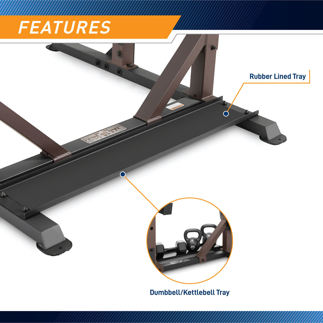 SteelBody STB 98010 Full Power Rack Utility Trainer - Heavy Duty Home Gym Equipment for Strength Training & Weightlifting | Perfect for Home Workouts & CrossFit Training