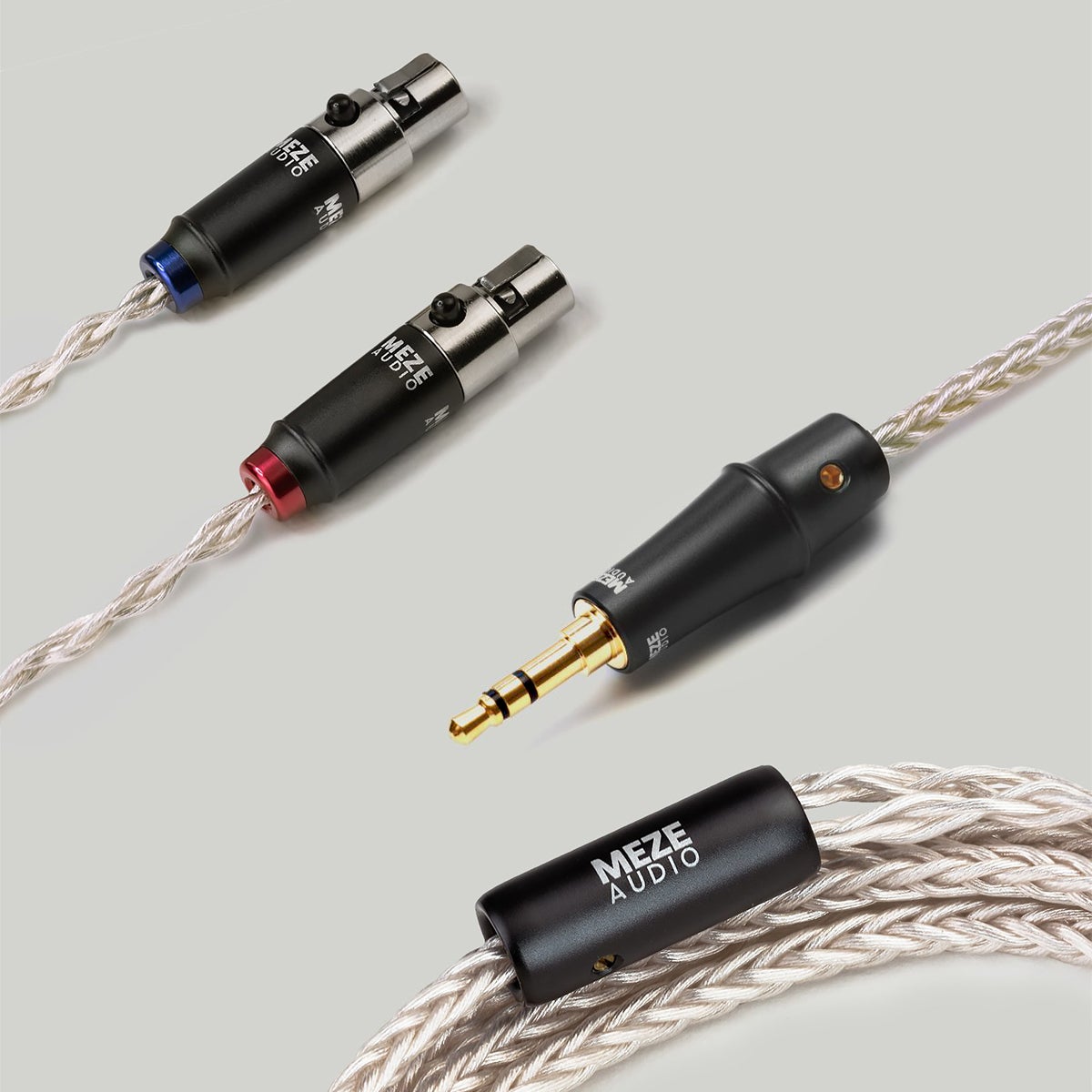 Premium Meze Mini XLR Silver Plated PCUHD Audio Cable for Elite & Empyrean Headphones - Open Box - Perfect for Audiophiles & Studio Recording