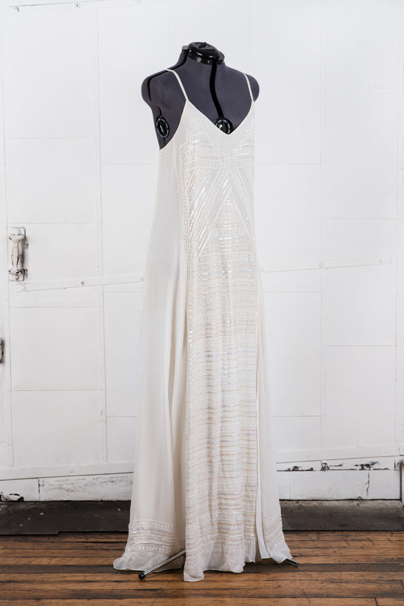 Mara Hoffman Selene Wedding Gown - Elegant Lace Bridal Gown for Beach, Garden & Destination Weddings