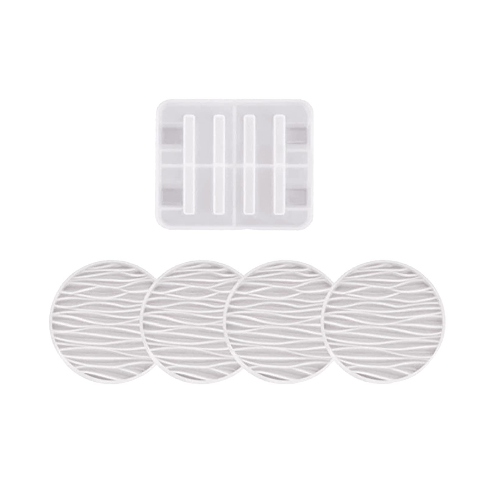 Guolarizi Silicone Resin Coaster Molds for DIY - Decorative Home Coaster Making, Perfect for Crafting, Gifts, and Table Decor