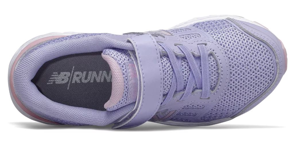 New Balance 680v5 A/C Youth Sneakers in Clear Amethyst/Oxygen Pink - Lightweight Running Shoes for Kids - Perfect for School, Sports & Outdoor Activities