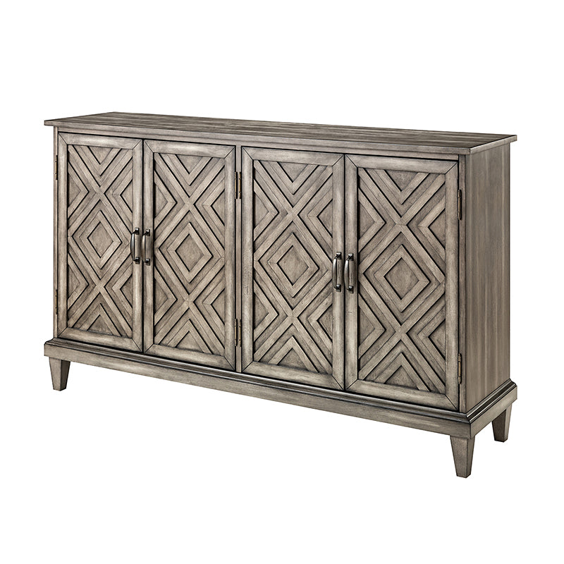 Amadeo 60-Inch Wide Modern Sideboard Buffet Cabinet with Storage - Perfect for Dining Room, Living Room & Entryway Organization