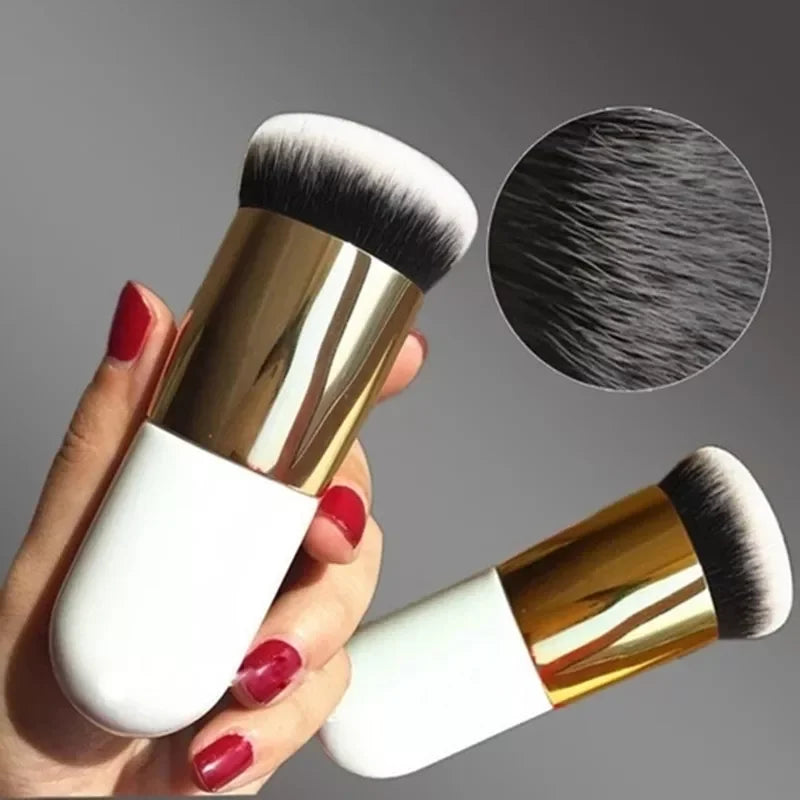 Chubby Brush Makeup - Soft & Dense Kabuki Brush for Flawless Foundation & Powder Application | Perfect for Everyday Makeup & Professional Use