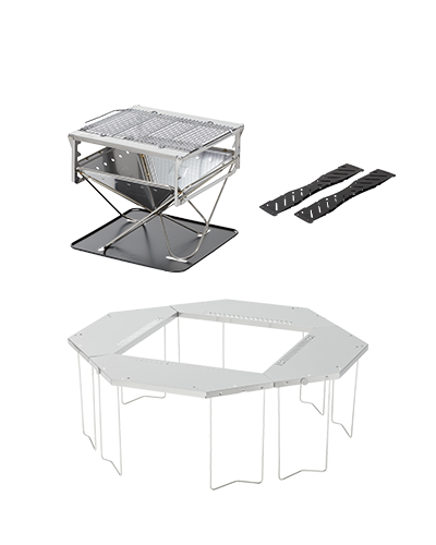 Takibi & Jikaro Fire Pit Set - Portable Outdoor Fire Ring for Camping, Backyard, and Patio - Perfect for Bonfires, S'mores, and Outdoor Gatherings
