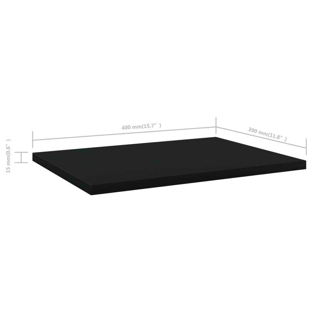 Floating Shelf Replacement Boards - 8 Pack Black Wall Shelves 15.7