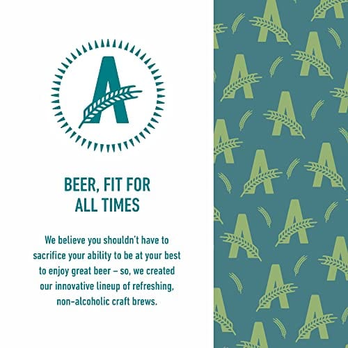 Athletic Brewing Company Non-Alcoholic Craft Beer Variety Pack - 12 Fl Oz Cans (Upside Dawn Golden & Free Wave Hazy IPA) | Low Calorie, Award-Winning, All-Natural Ingredients | Perfect for Parties, BBQs, and Healthy Lifestyle