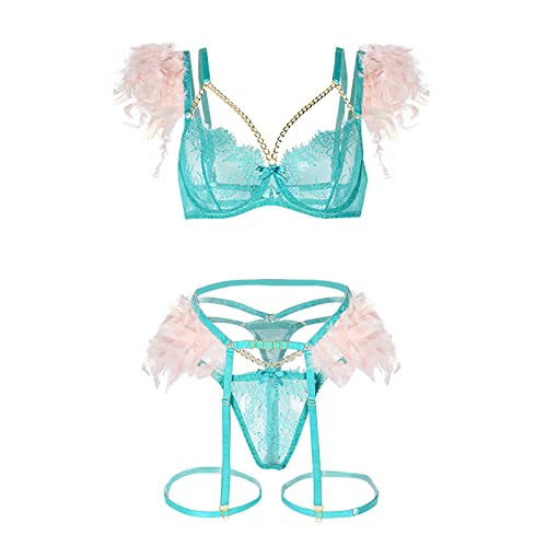 HUERTOP Women's Sexy Lingerie Set - Transparent Hollow Stockings & Net Socks for Valentine's Day, Bridal Shower, or Romantic Nights (Style #1632)