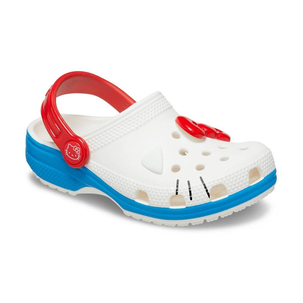 Crocs Unisex Kids Classic Hello Kitty Clogs - Lightweight Comfortable Slip-On Shoes for Boys & Girls, Perfect for Playtime, School & Outdoor Activities