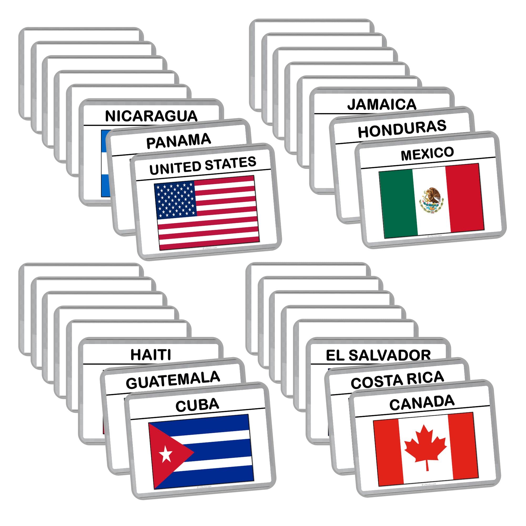 World Flags Flash Cards - 194 Laminated National Flag Cards for Geography Learning & Classroom Decor | Complete Set with All Country Flags | Perfect for Teachers, Students & Travel Enthusiasts