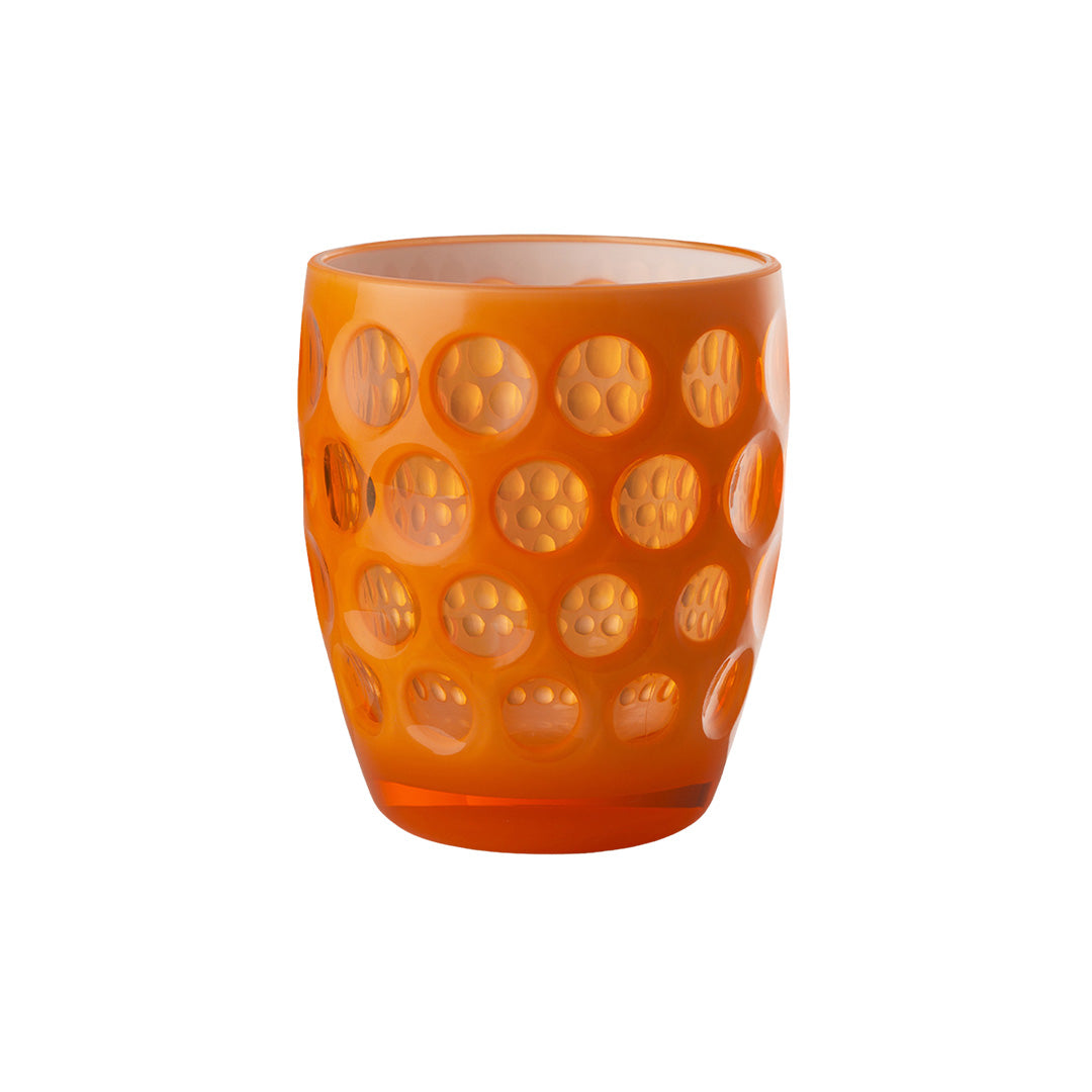 Premium 6-Piece Orange Tumbler Set - Durable & Stylish Drinking Glasses for Home, Office, and Outdoor Use
