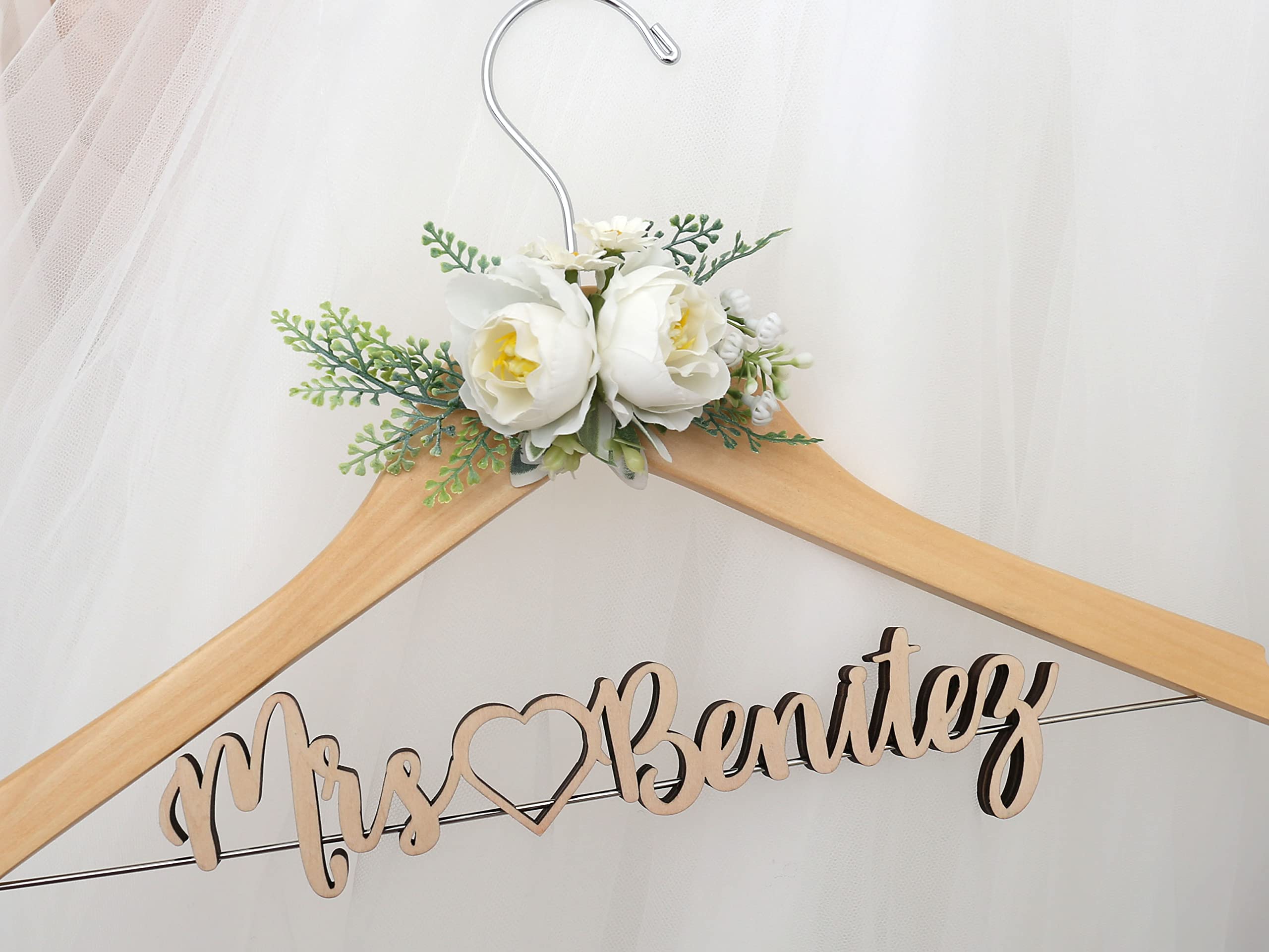 Personalized Wooden Bride Hanger - Custom Wedding Hanger with Engraving for Brides, Bridesmaids & Doctors - Perfect Gift for Weddings, Bridal Showers & Special Occasions