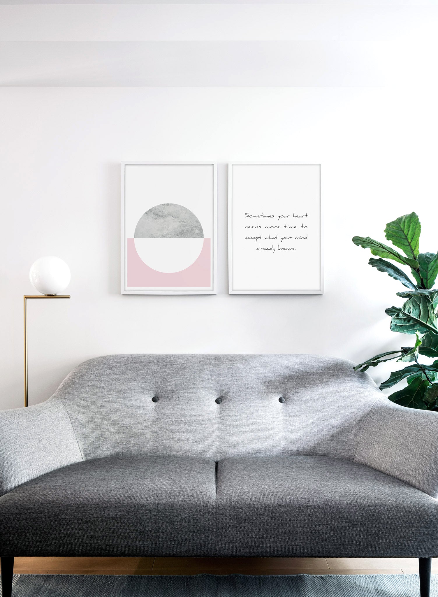 Heart and Mind Inspirational Wall Art Poster - Motivational Decor for Home, Office & Classroom - Perfect for Living Room, Bedroom & Workspace