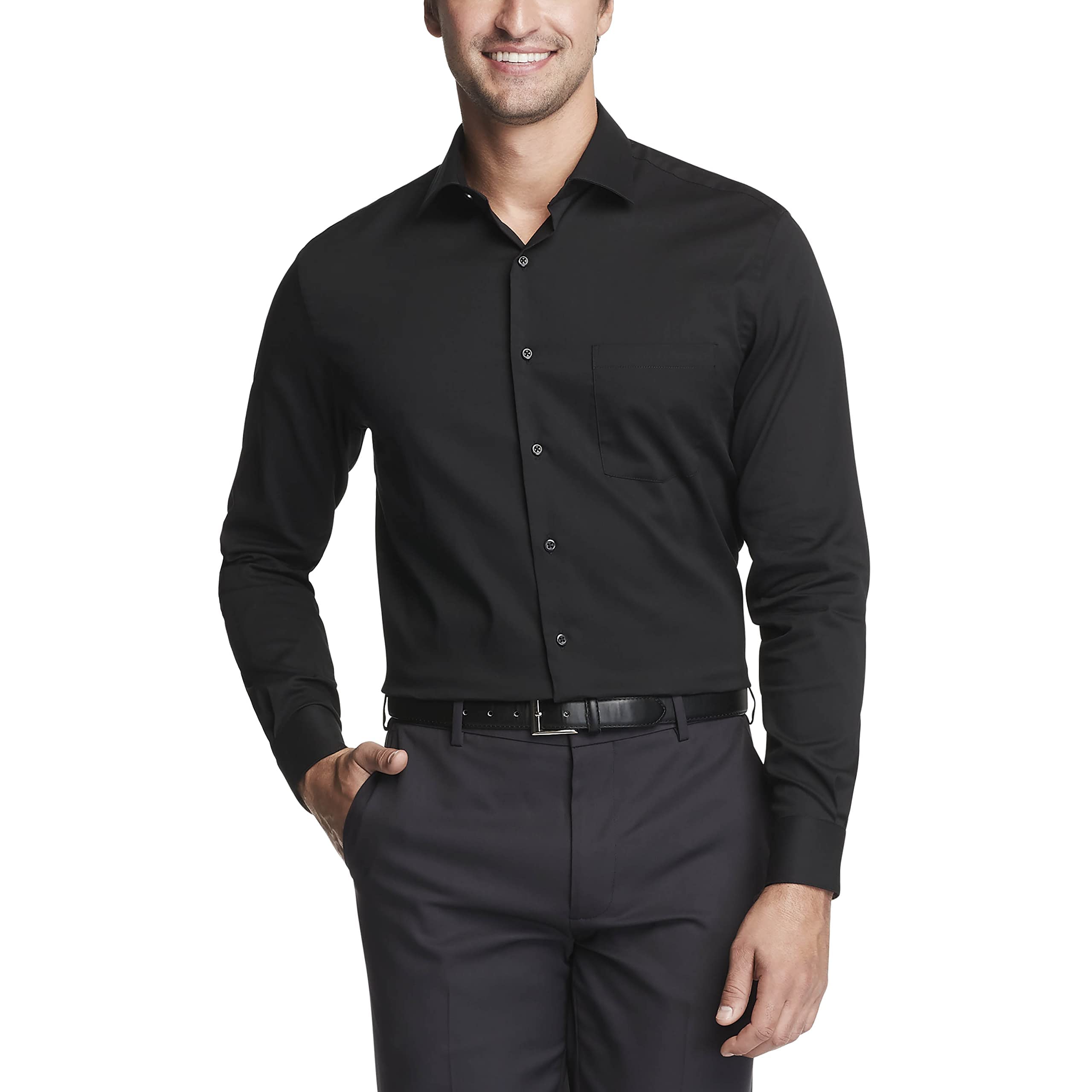 Van Heusen Men's TALL FIT Dress Shirt - Stain Resistant, Stretch Comfort, Big & Tall Sizes for Office & Formal Occasions