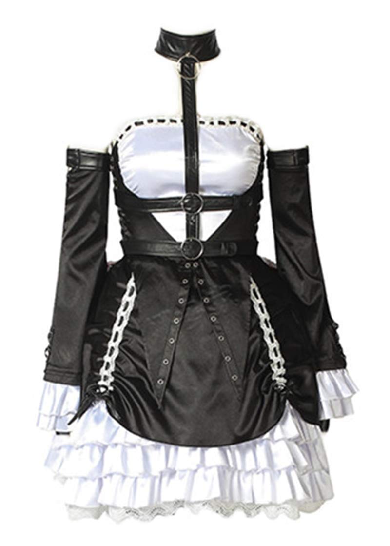 Marie Rose Cosplay Costume - Dead or Alive Maid Dress Halloween Outfit Full Set for Anime & Gaming Conventions, Cosplay Events, and Halloween Parties