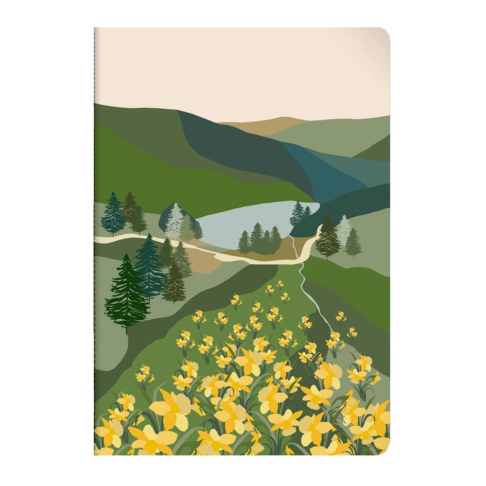 Clairefontaine La Vie En Vosges Stapled Notebook - Sewn Spine, A4 Size, Assorted Colors - Perfect for Journaling, Note-Taking & Office Use