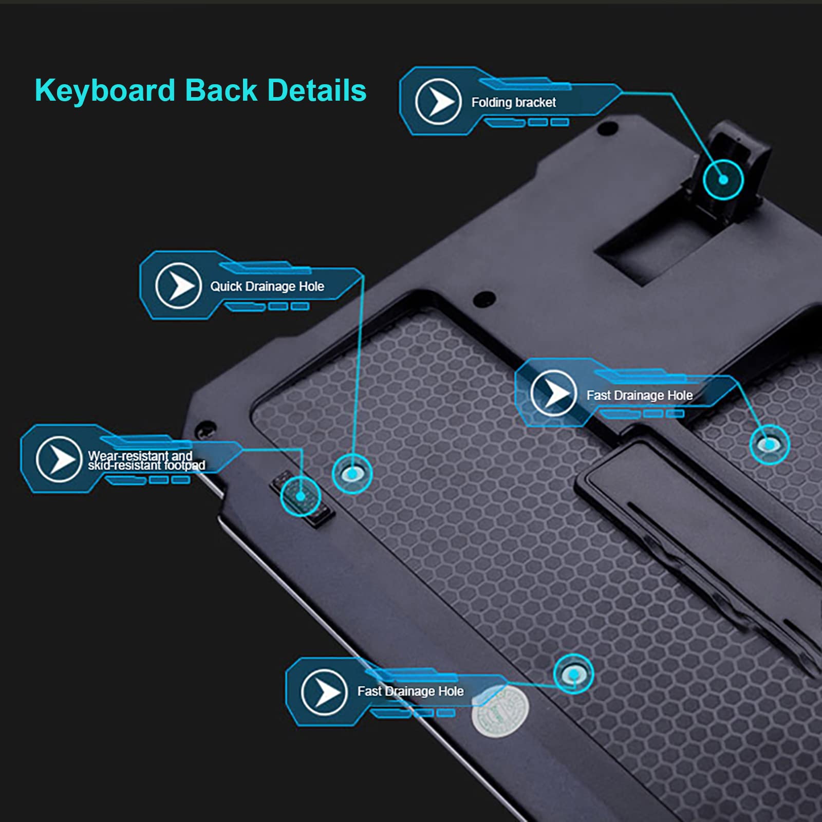 2.4GHz Wireless Keyboard and Mouse Combo - Ergonomic USB Cordless Keyboard with Optical Mouse for PC/Laptop - Perfect for Home Office, Gaming & Study (Black)
