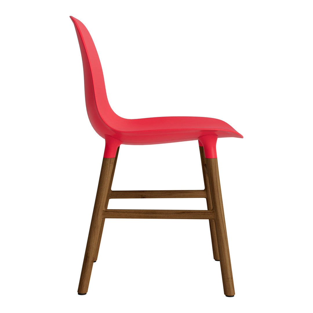 Modern Form Chair with Sturdy Wooden Legs - Perfect for Dining Room, Office, or Living Room Decor
