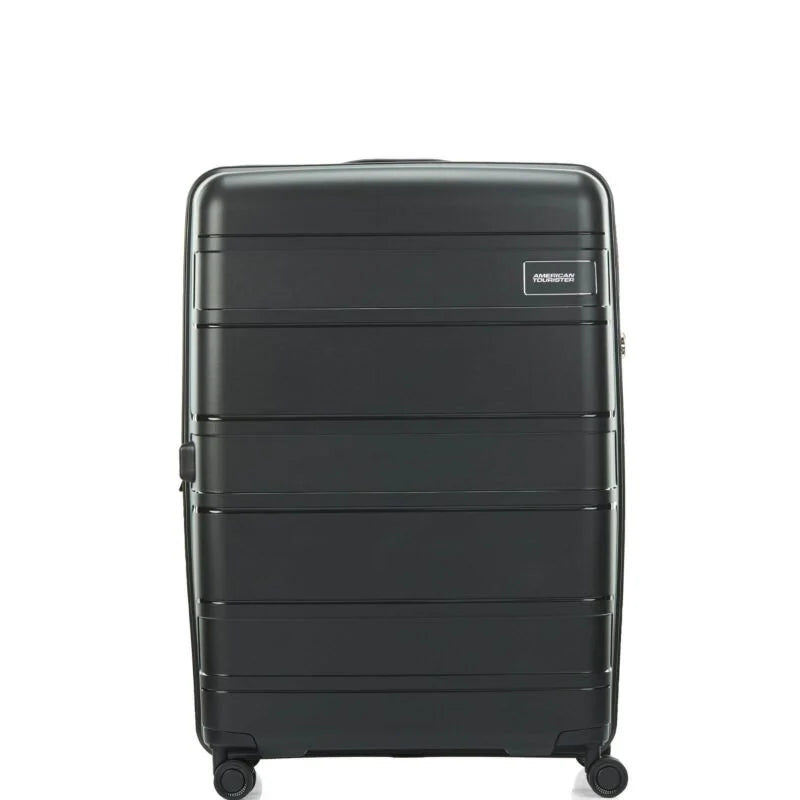 American Tourister Light MAX 3-Piece Luggage Set (Large, Medium, Small) - Black | Perfect for Family Travel, Business Trips & Weekend Getaways