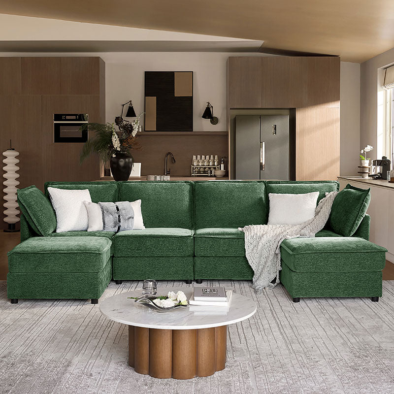 Harmetrix Oversized Soft Sectional Couch with Storage | Modern L-Shaped Sofa Bed with Hidden Compartment | Perfect for Living Room, Family Room & Small Spaces