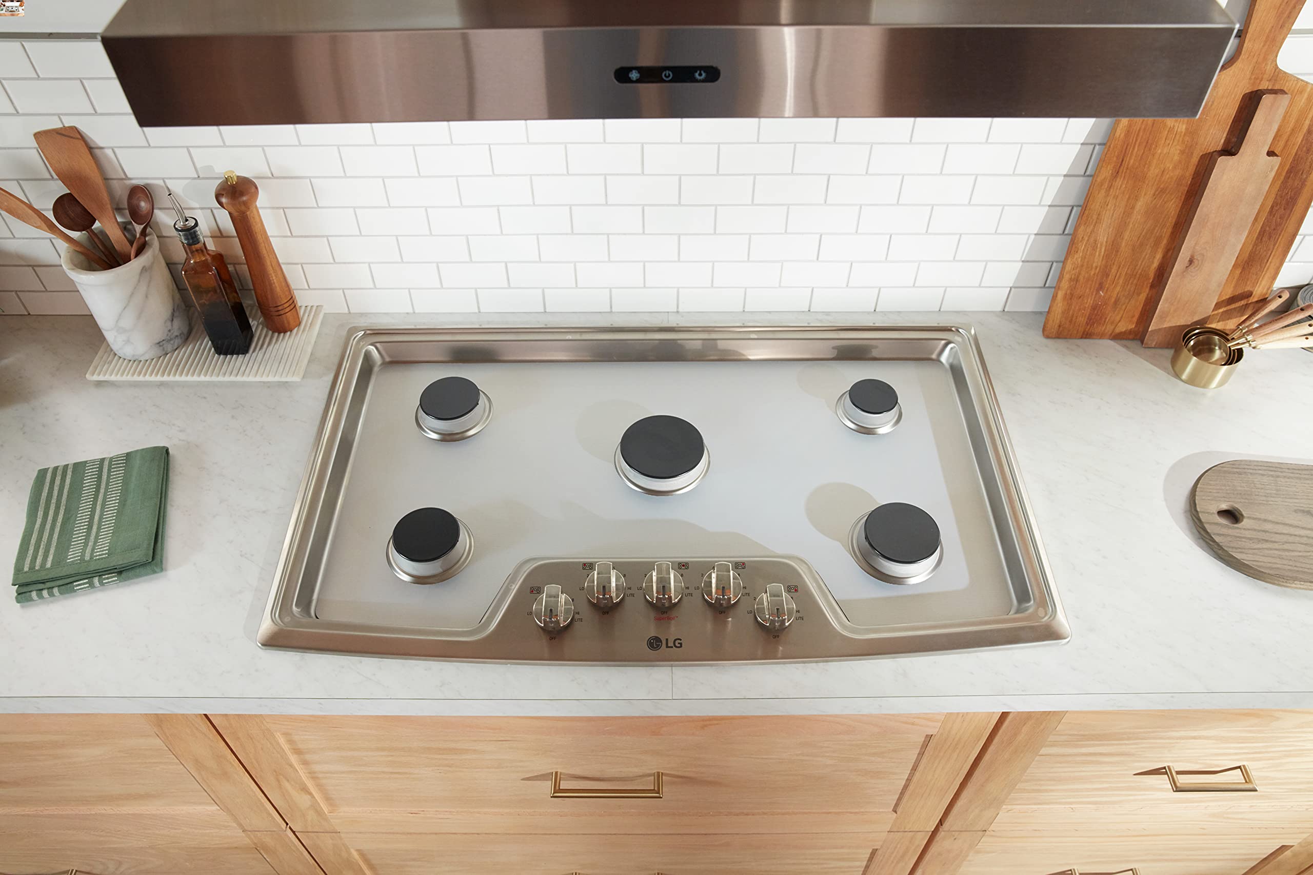 StoveGuard USA-Made Custom Gas Stove Cover - Precision Cut for Whirlpool WFG320M0BS Gas Range - Durable Stovetop Protector for Kitchen Safety & Counter Space Saving | Perfect for Home Cooking, Holiday Meals & Small Kitchen Organization