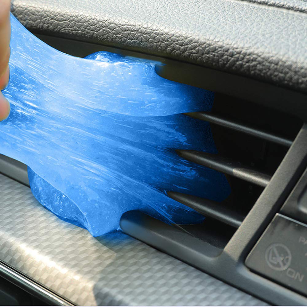 Universal Keyboard Cleaning Gel for PC, Laptop, Tablet - Reusable Dust Remover for Car Vents, Cameras, Printers, Calculators (Blue) - Perfect for Office, Home & Electronics Maintenance