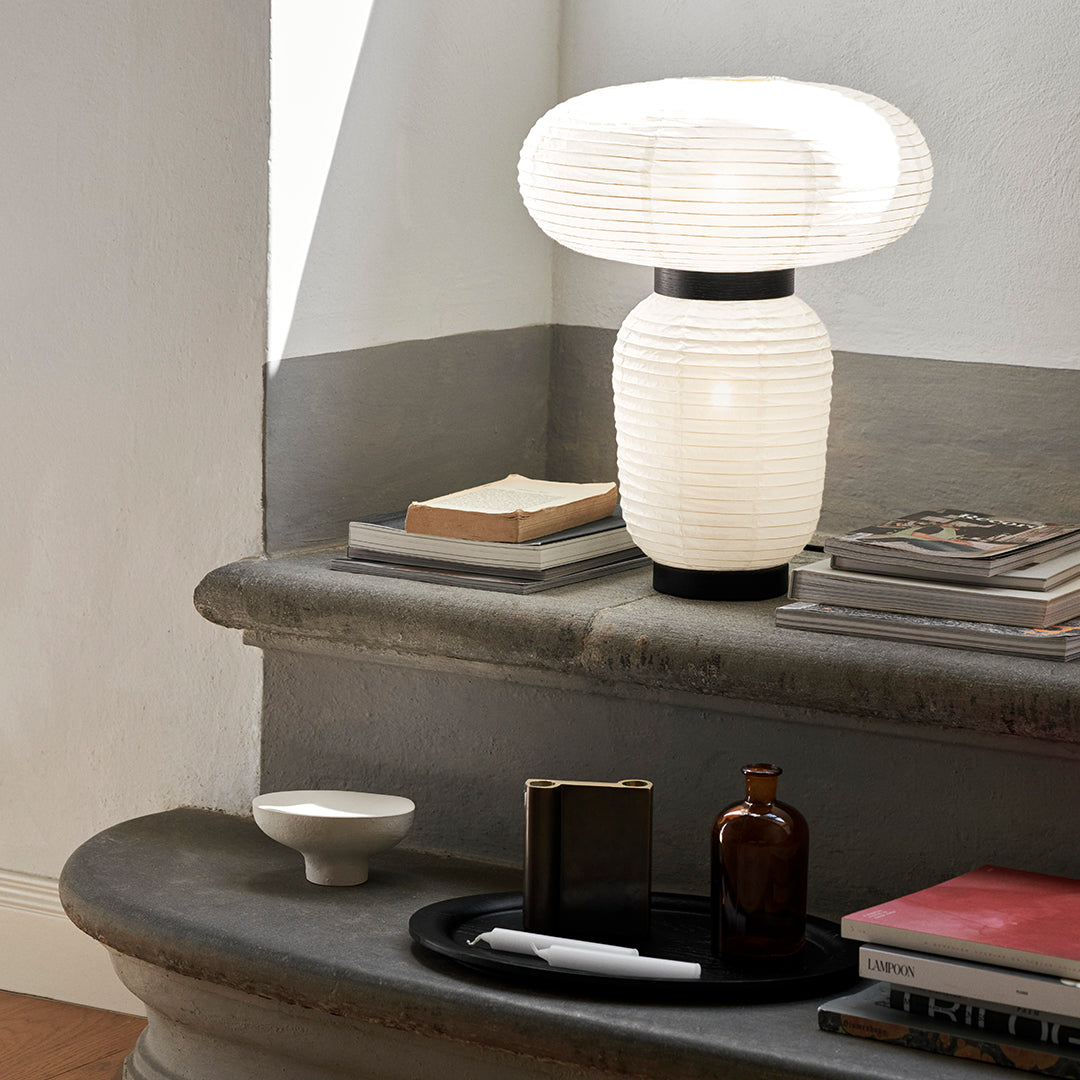 Formakami JH18 Modern Paper Table Lamp - Handcrafted Scandinavian Design for Living Room, Bedroom & Office Decor