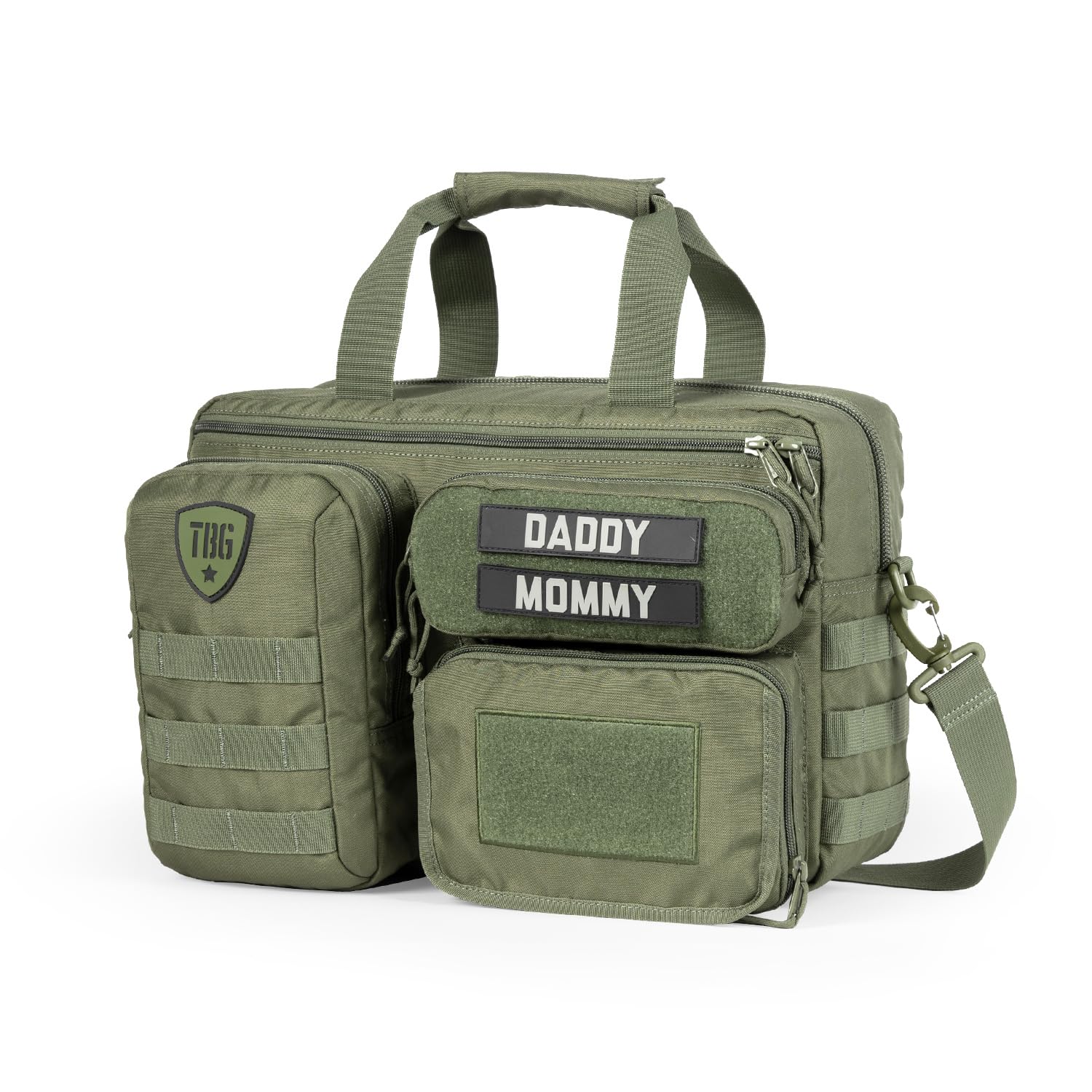 4th Gen Tactical Diaper Bag for Dads - Military Style Baby Carrier with Changing Mat & Stroller Straps | Durable, Spacious & Organized for Outdoor Adventures, Travel & Everyday Use