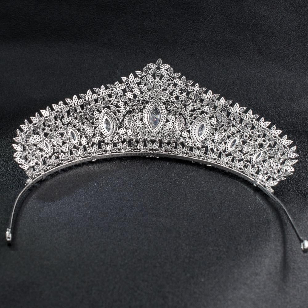 Elegant Cubic Zirconia Wedding Bridal Tiara Diadem Hair Jewelry CH10126 - Perfect for Brides, Prom, Pageants & Special Occasions