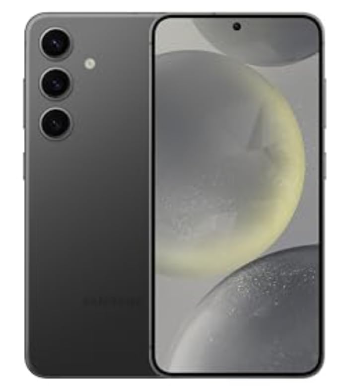 Samsung Galaxy S24 5G Unlocked Smartphone (128GB) - AI-Powered, 120Hz AMOLED Display, 50MP Pro Camera, 8K Video, Night Mode, 45W Fast Charger - Onyx Black (Renewed) | Perfect for Streaming, Gaming & Professional Photography