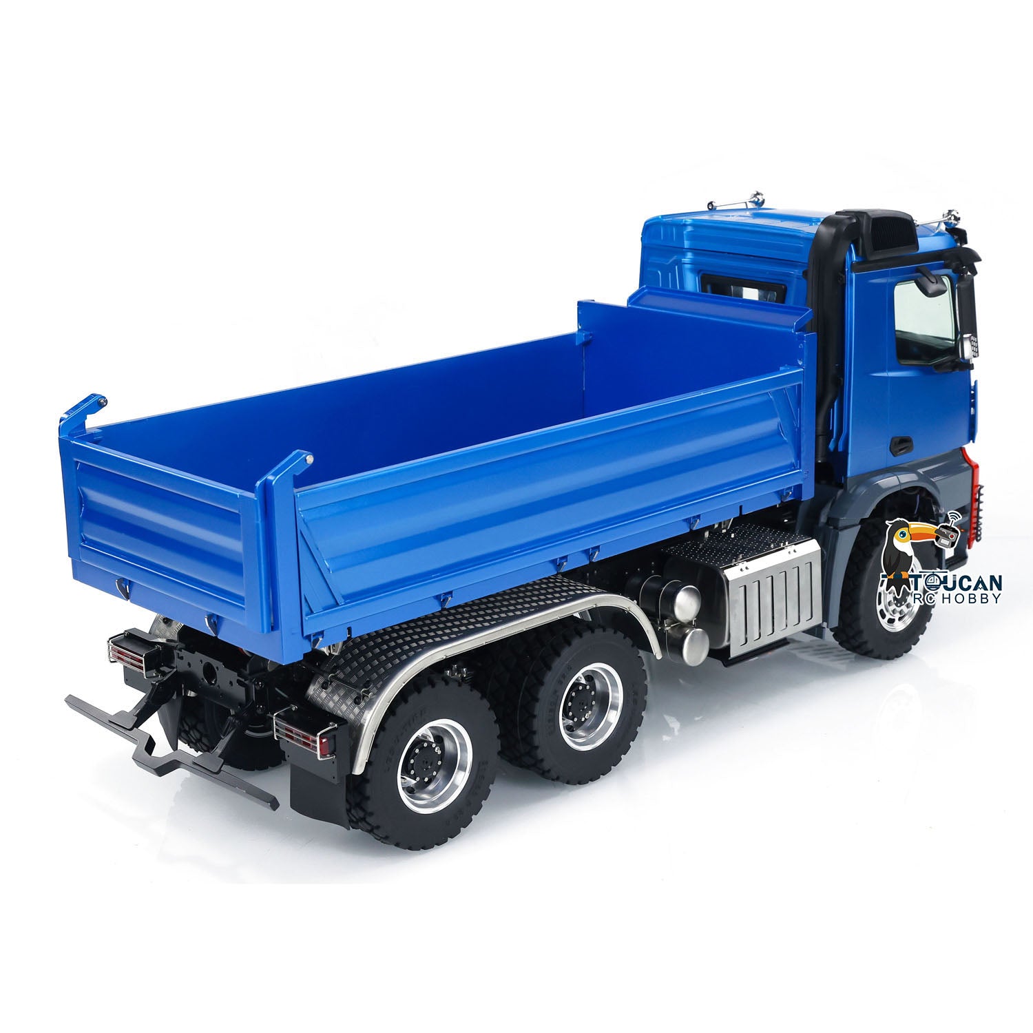 1:14 LESU 6x6 RC Hydraulic Dumper Truck - 3 Axles Remote Control Construction Vehicle with 3-Way Tipper, Realistic Simulation for Hobby Models | Perfect for Construction Site Play, RC Enthusiasts & Collectors