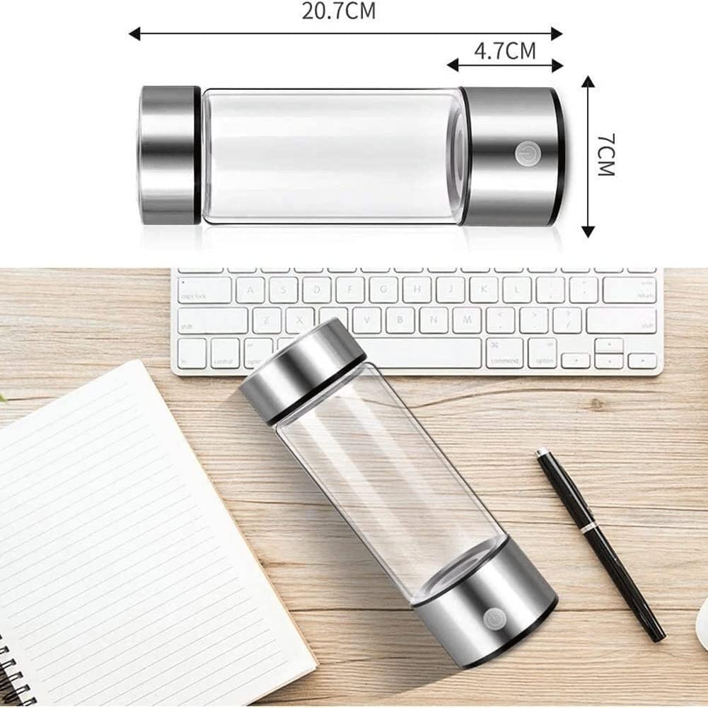 Portable SPE Hydrogen Water Bottle - Intelligent Molecular Hydrogen Generator with SPE Chamber Technology for Antioxidant Alkaline Water - Perfect for Fitness, Travel & Daily Hydration