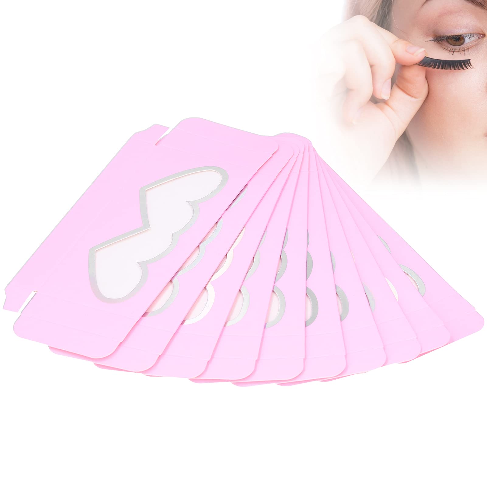 False Eyelash Storage Box - Durable Paper Eyelash Holder Case for Women | Empty Eyelash Packaging Organizer | Perfect for Home, Salon & Travel Makeup Storage (D23)