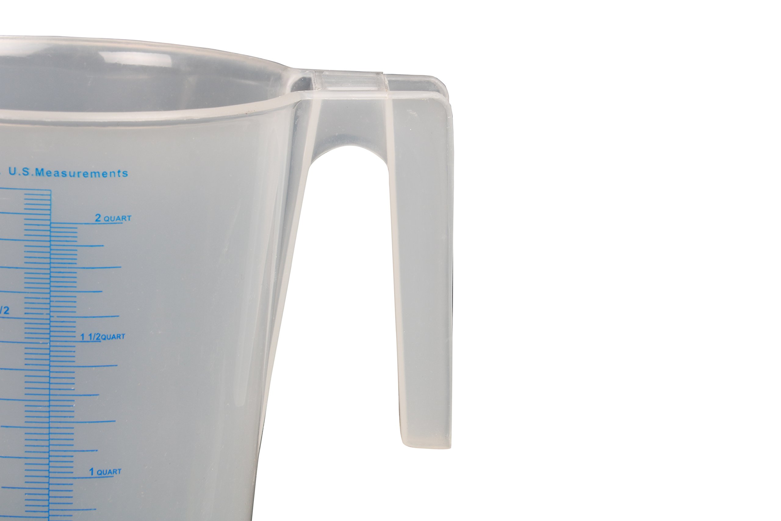 WirthCo 94140 Funnel King 2 Liter General Purpose Graduated Measuring Container - Durable Plastic Measuring Cup for Liquids, Chemicals & Automotive Fluids - Perfect for Cooking, Lab Work & DIY Projects