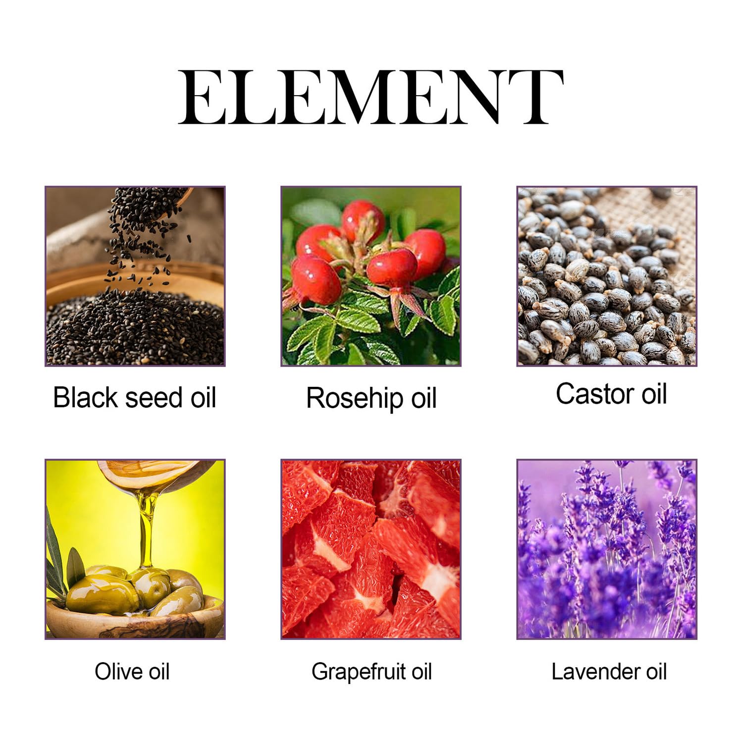 Lalenas Organic Castor Black Seed Rosehip Oil Serum for Face - Anti-Aging Facial Treatment with Blackseed Oil & Rosehip Oil - Perfect for Night Care, Dry Skin Hydration & Acne Scar Reduction