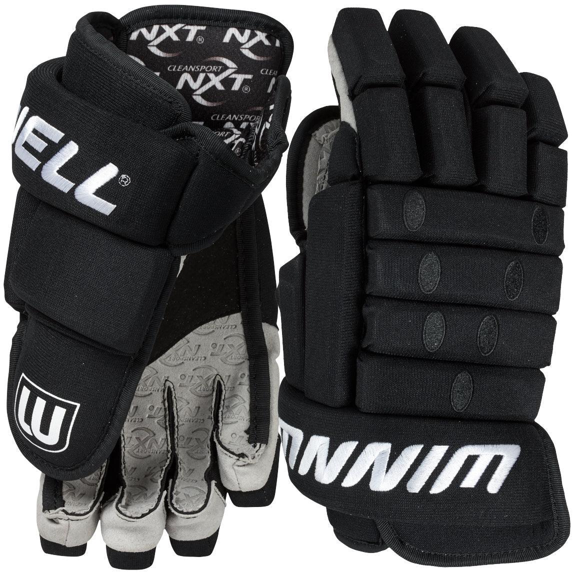 Classic 4 Roll Knit Hockey Gloves for Senior Players - Durable Ice Hockey Protective Gear for Training & Games
