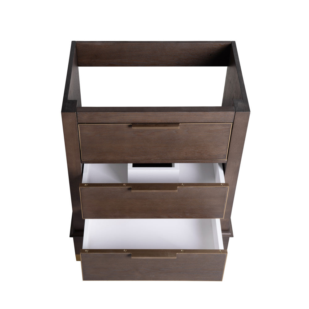 Hugo 24 Inch Bathroom Vanity Cabinet with Sink - Modern Bathroom Storage for Small Spaces, Perfect for Apartments and Powder Rooms