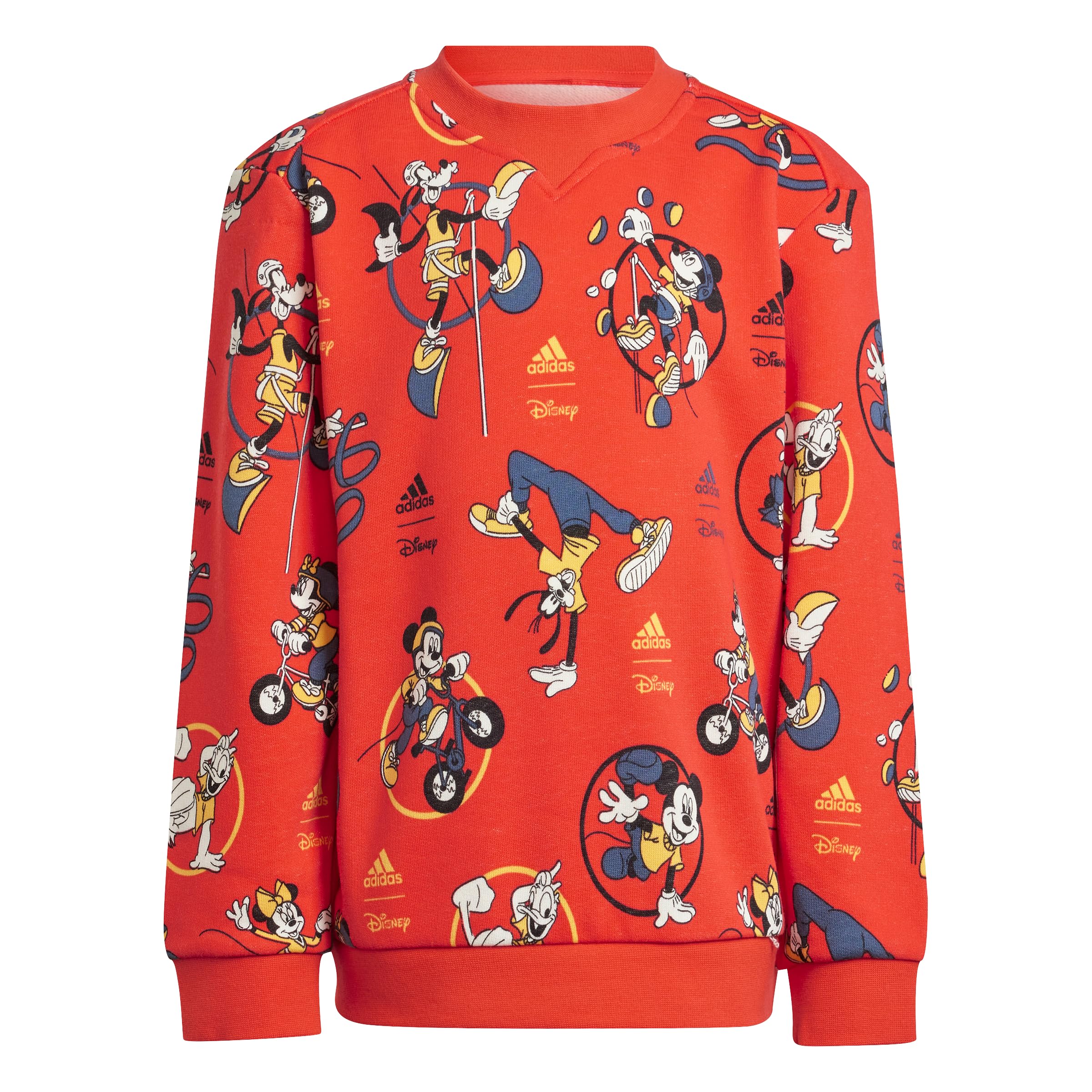 Adidas Boys Disney Mickey Mouse Jogger Set - 2-Piece Athletic Outfit for Kids, Comfortable Cotton Joggers & Hoodie - Perfect for Playtime, School & Casual Wear