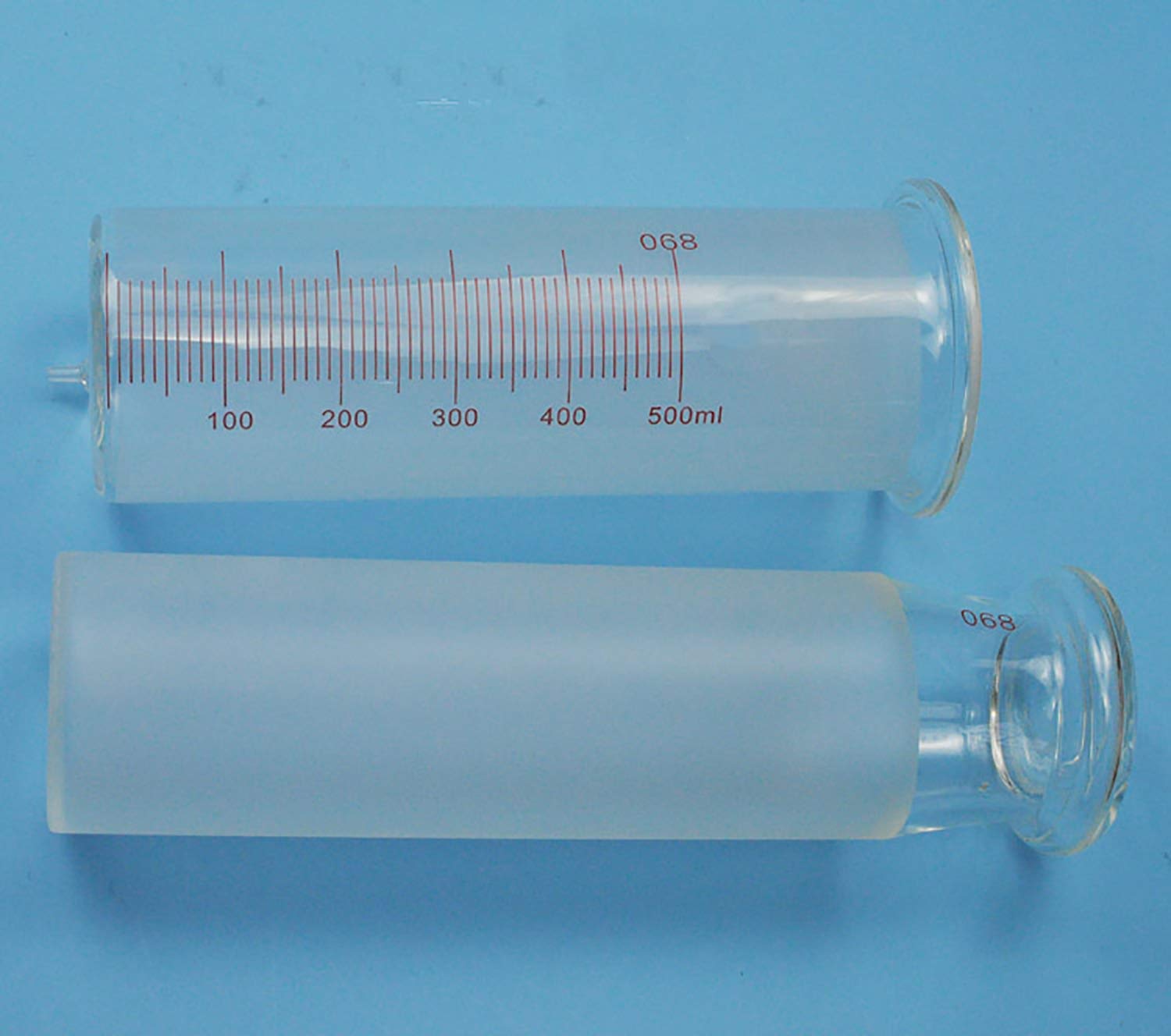 500mL Glass Syringes for Essential Oils & Liquids - Borosilicate Glass Injector with Measurement Marks - Perfect for DIY, Lab, Medical & Home Use