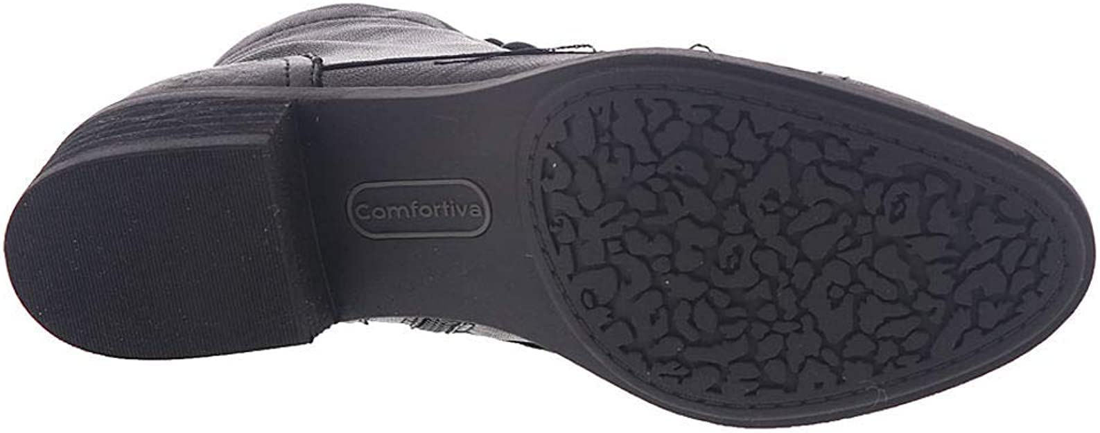 Comfortiva Women's Corda Closed Toe Ankle Boots - Fashionable Black Boots for Women Size 11.0 | Perfect for Office, Casual Outfits & Fall/Winter Wear