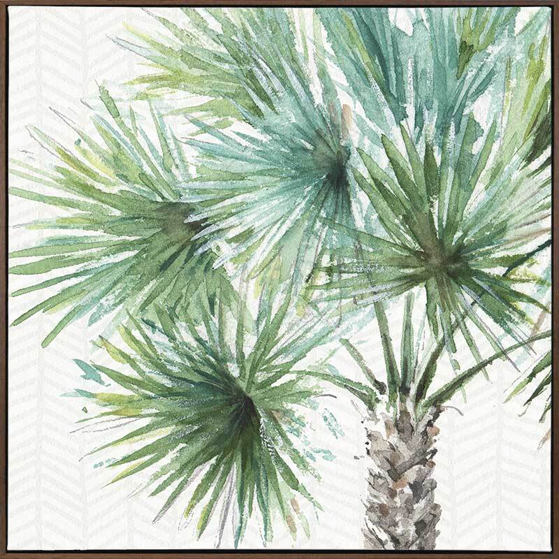 Date Palm II Canvas Art Print - Tropical Beach Wall Decor for Living Room, Bedroom & Office - Perfect for Coastal, Boho & Modern Home Decor