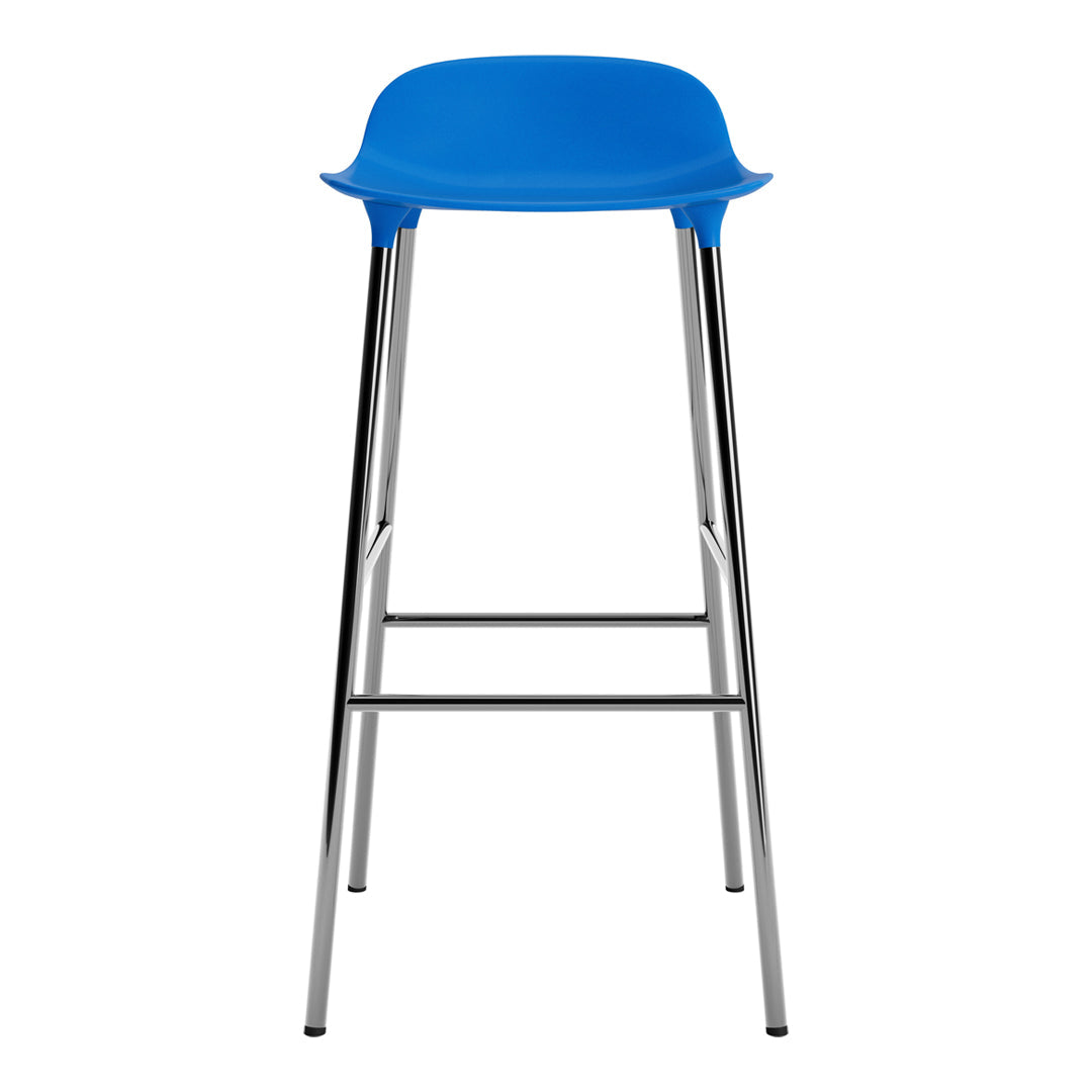 Modern Metal Bar Stools with Form Design - Adjustable Height Counter Stools for Kitchen, Dining & Home Bar - Industrial Style Seating for Restaurants & Cafes