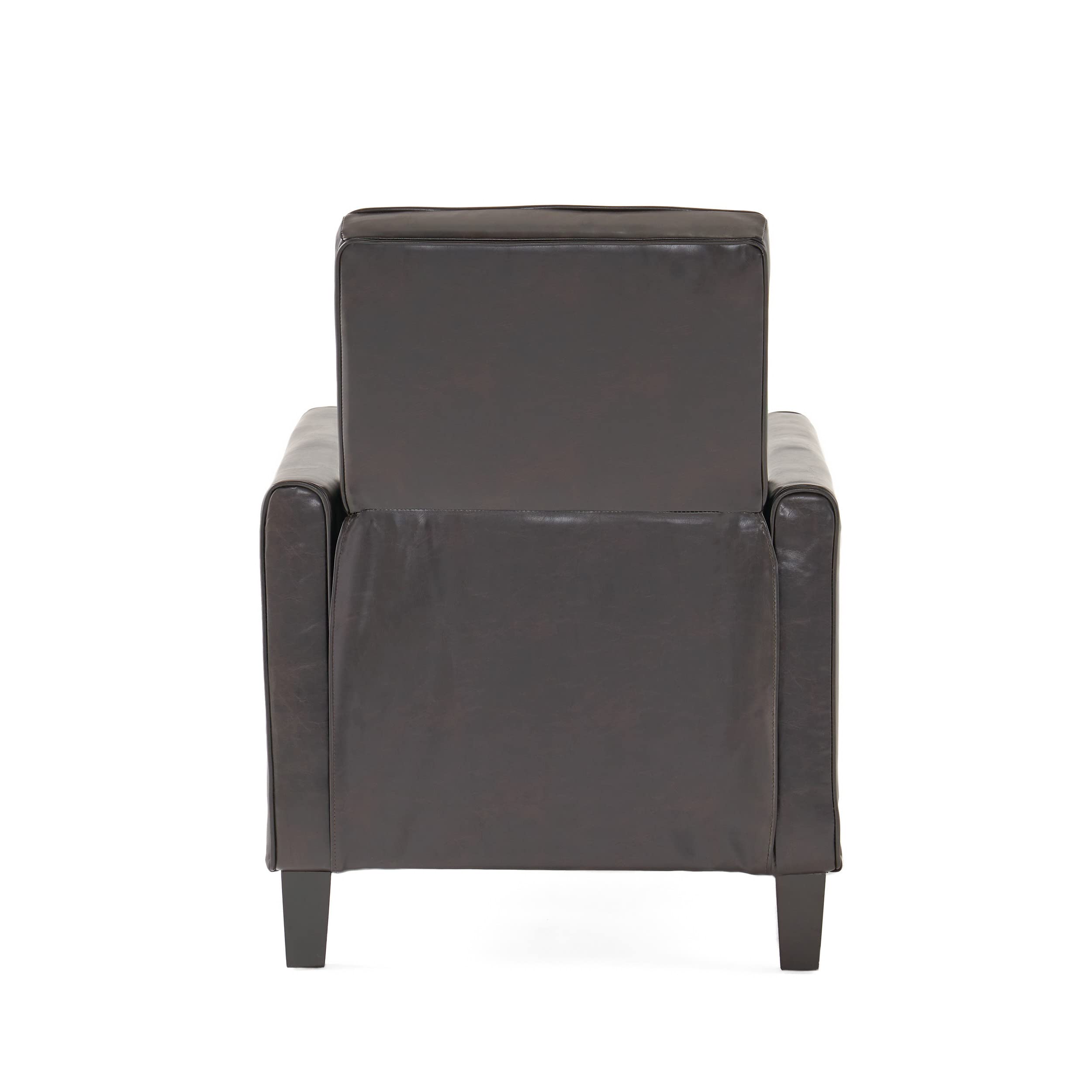Premium Lucas Leather Recliner Club Chair - Genuine Brown Leather Living Room Chair for Relaxation & Comfort | Perfect for Home Theater, Gaming Room, and Lounge Areas