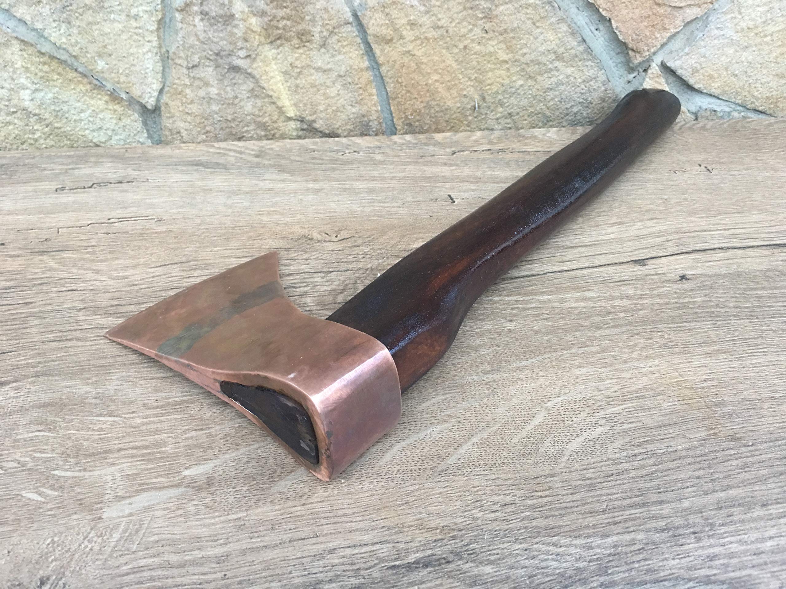 Handcrafted Copper Axe - Unique 7th Anniversary Gift for Men, Wedding Anniversary Present, Durable Outdoor Camping Tool for Hiking & Survival Gear - Perfect for Woodworking & Bushcraft Enthusiasts