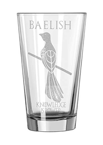 Game of Thrones Pint Glass - Baelish Official Merchandise | Collectible Drinking Glass for Beer & Cocktails | Perfect for Themed Parties & GOT Fans