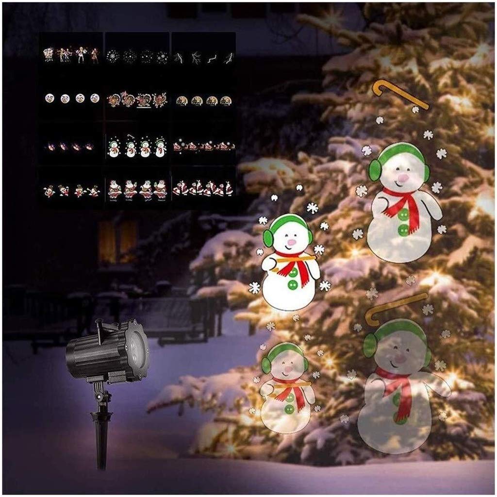 LIFEIYAN Christmas Projector Lights - Waterproof Snowflake LED Landscape Spotlight for Outdoor Decor, IP65 Rated for Wedding, Party & Holiday Events | Perfect for Yard, Garden, Facade and Festival Lighting