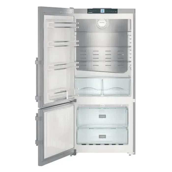 Liebherr 359 Litre Freestanding Bottom Mount Refrigerator - Energy Efficient Stainless Steel French Door Fridge for Modern Kitchen & Open Plan Living Spaces