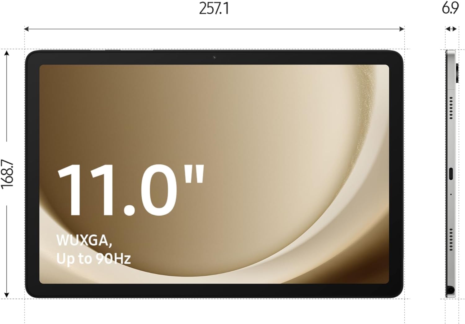 Samsung Galaxy Tab A9+ Plus 11-inch 5G Android Tablet (64GB Storage, WiFi+5G, Gray) - Perfect for Work, Streaming & Gaming on the Go